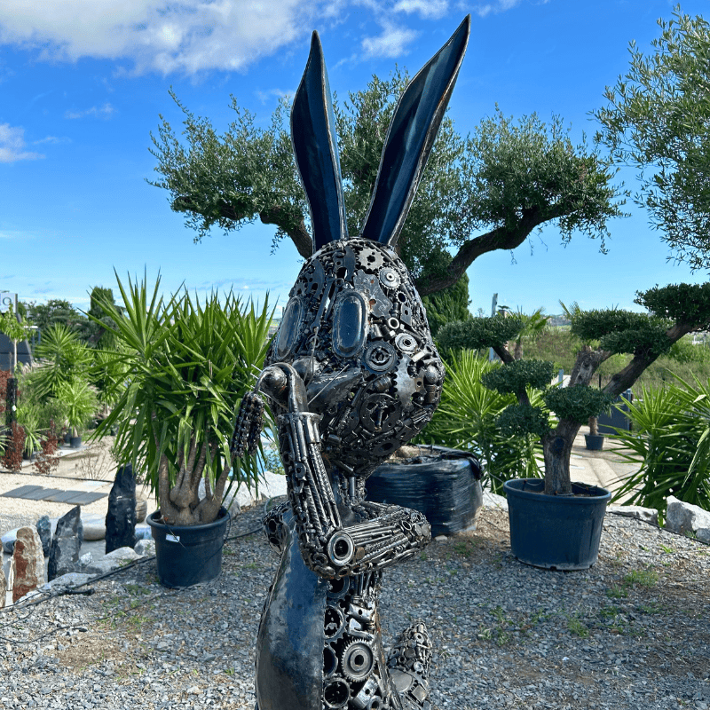 Sculpture Bugs Bunny en métal XL