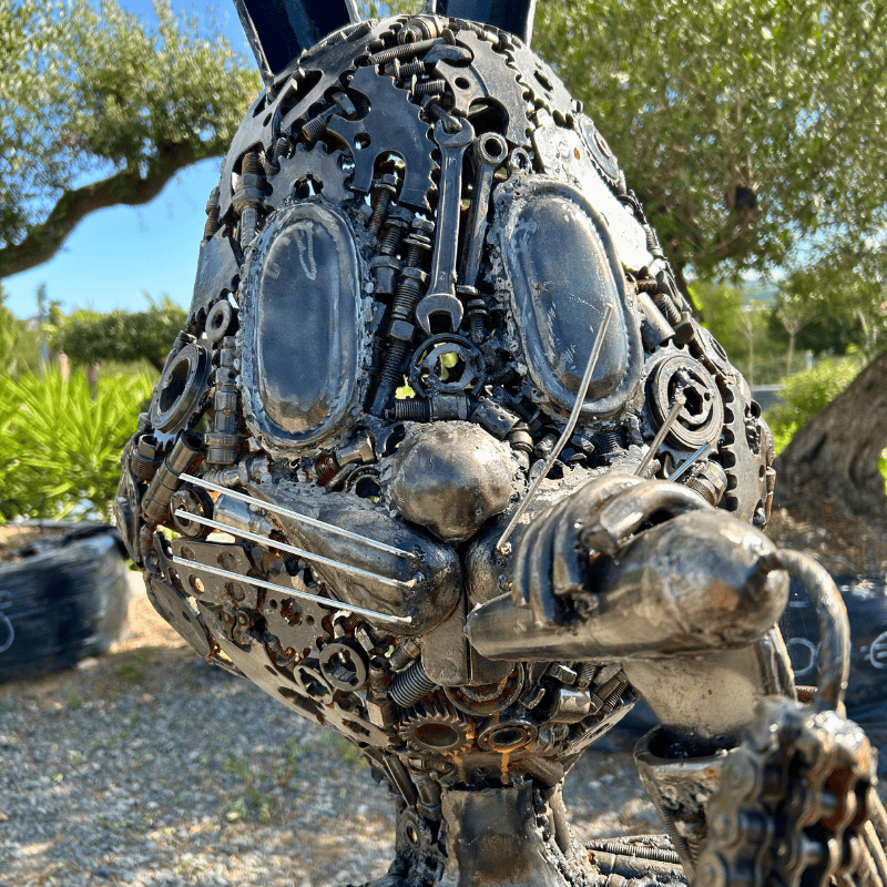 Sculpture Bugs Bunny en métal XL