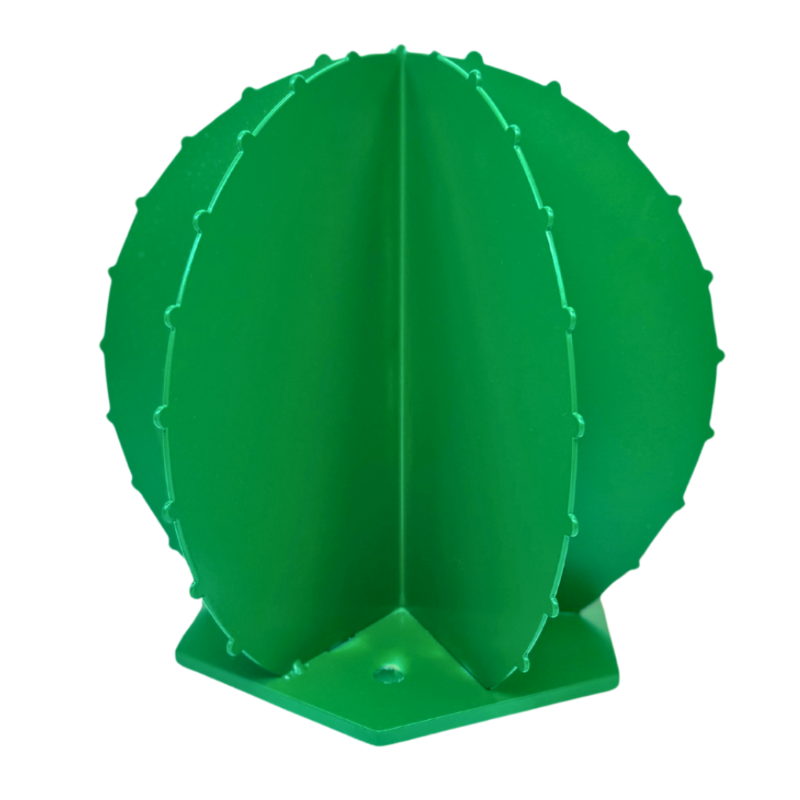 Cactus boule en métal vert 4