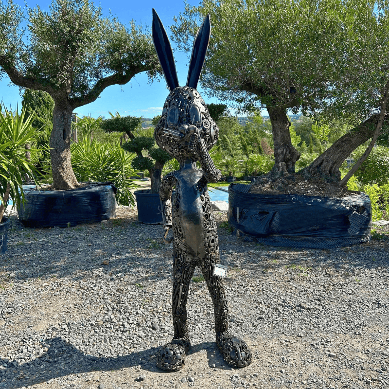 Sculpture Bugs Bunny en métal XL
