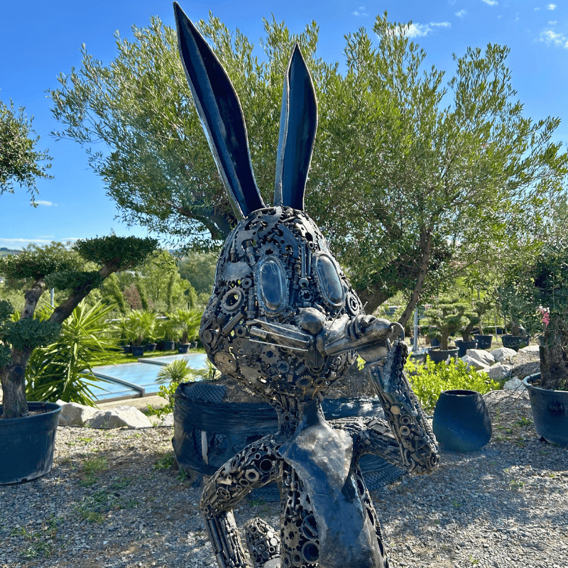 Sculpture Bugs Bunny en métal XL